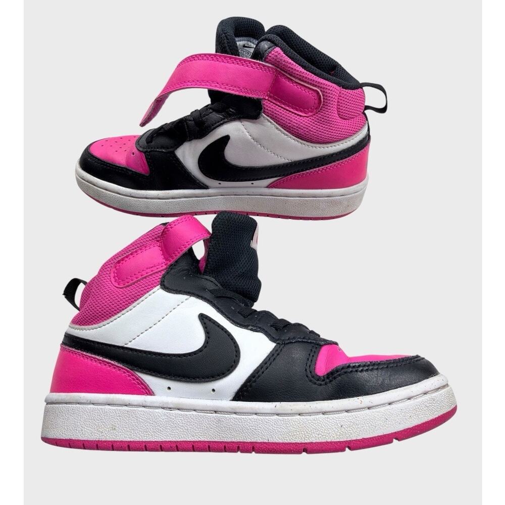 Nike High Top Sneakers – Youth 2Y – Black/White/Hot Pink - Picture 5 of 9